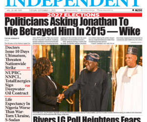 Top Stories For Today (02/09/25) – Independent Newspaper Nigeria