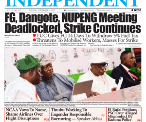 Top Stories For Today (09/09/25) – Independent Newspaper Nigeria