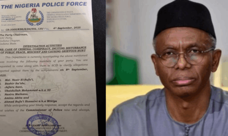 Police Summon El-Rufai, Other ADC Leaders Over Criminal Conspiracy