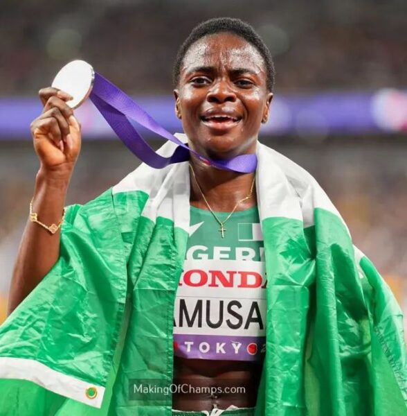 Amusan Equals Okagbare, Brume World Championship Feat