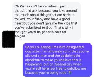 Man shares message a woman sent begging him to look after her dog when she’s raptured and he gets left behind