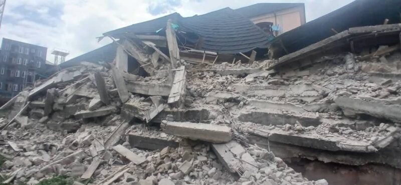 Several Feared Trapped As Three-Storey Building Collapses In Anambra