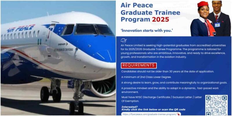 Air Peace announces 1,000 jobs for fresh graduates