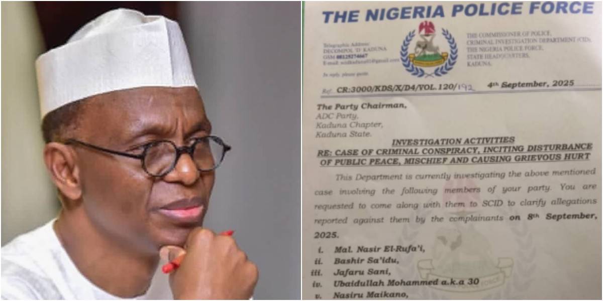 Police summon El-Rufai over criminal allegations