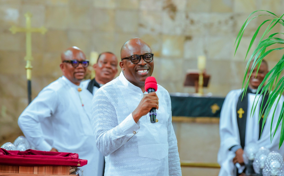 Fubara Attends First Church Service After Reinstatement