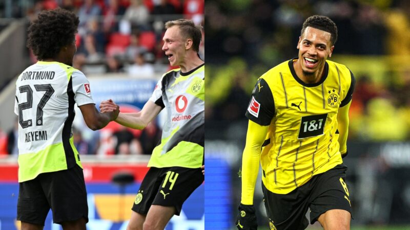 Nmecha, Adeyemi help Dortmund go top after beating ten-man Heidenheim
