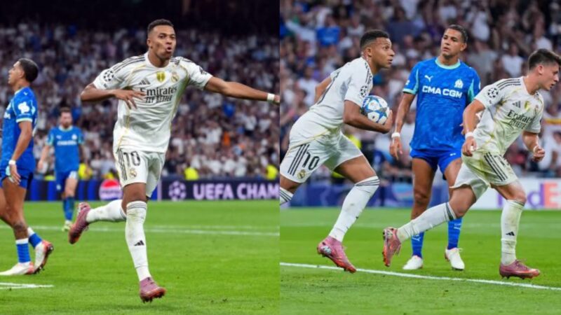 Mbappé brace secures Real Madrid win over Marseille
