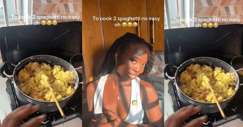 “Fine Girl, See Her Spaghetti” – Man Proudly Shows Off the Meal His Girlfriend Cooked for Them (VIDEO)