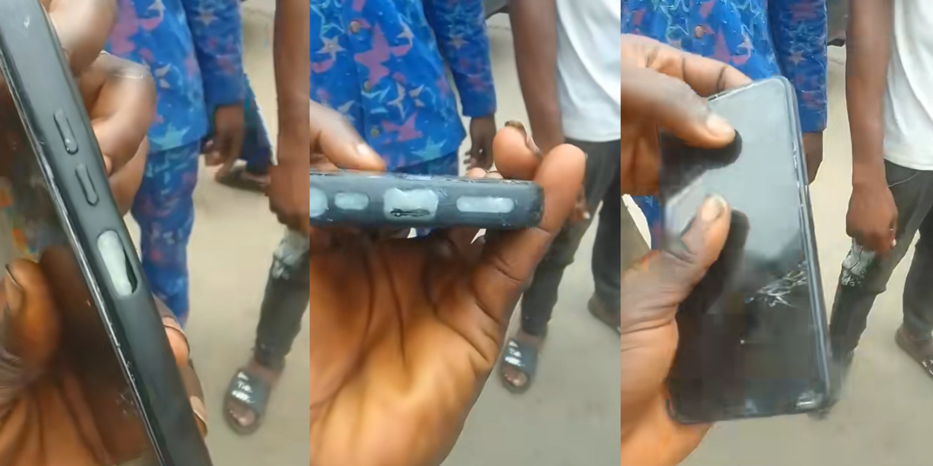 Lady in tears as she sees fufu inside newly bought phone