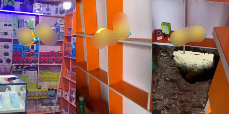 Businessman stunned as thieves empty his gadget shop