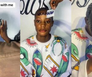 Intentional girlfriend tattoos boyfriend’s name on forehead