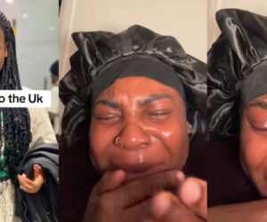“UK will show you pepper” – Lady who relocated abroad bursts into tears