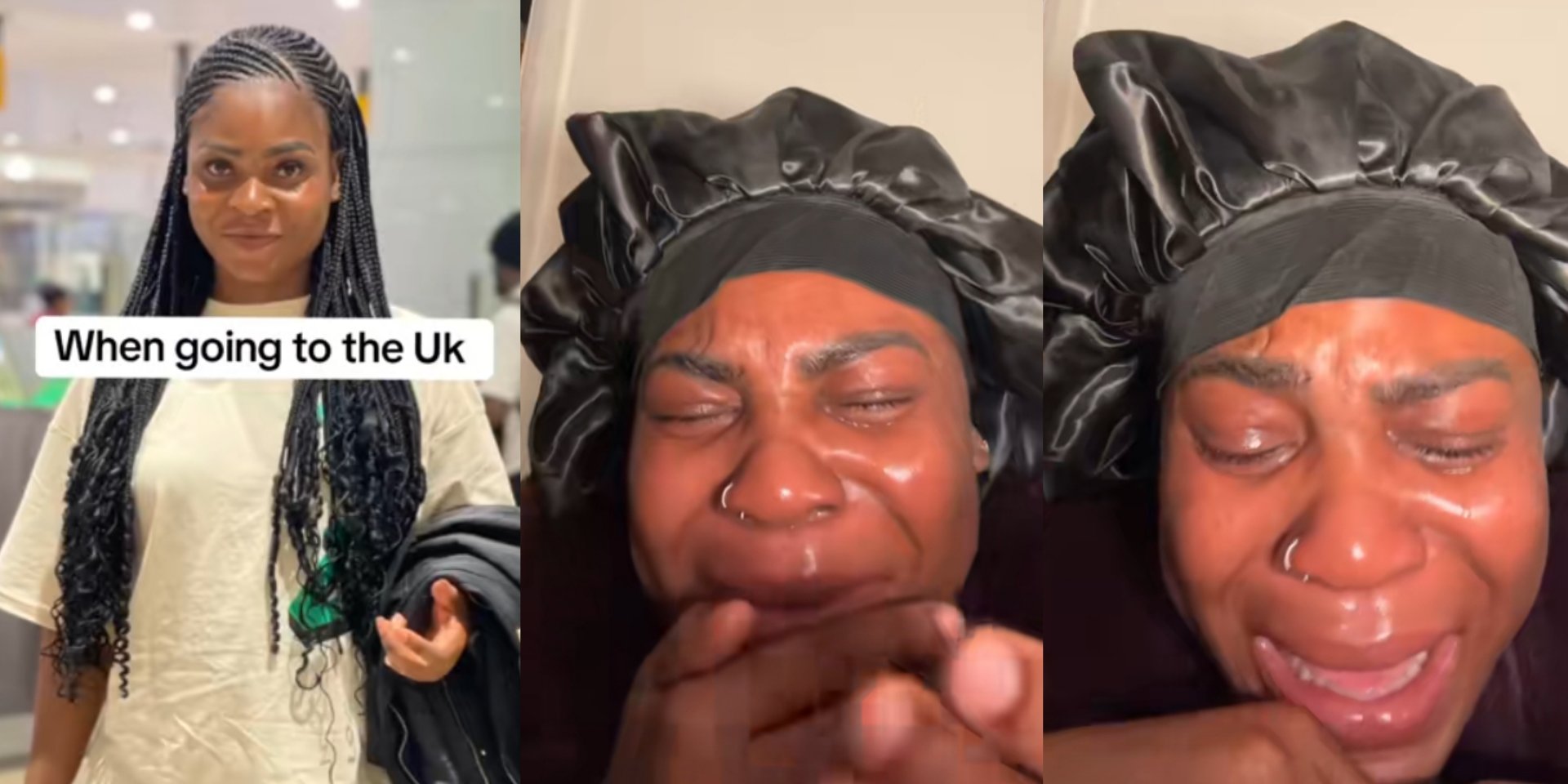 “UK will show you pepper” – Lady who relocated abroad bursts into tears