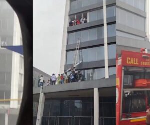 Fire strikes UBA headquarters, Lagos Island in chaos