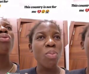 Lady cries out as Arab boss seizes her passport, refuses to let her return to Nigeria