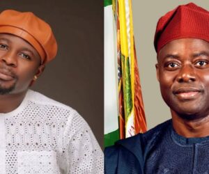 Kamo’s playful moment with Seyi Makinde stirs reactions online