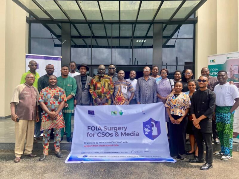 FOIA Grants Every Citizen Right To Request, Access Records Of Government Agencies, Public Entities, Private Service Providers, Says Aigbokhan