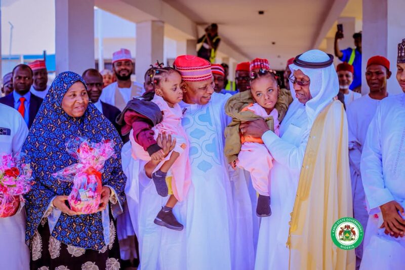 Kano governor receives conjoined twins after surgery in Saudi Arabia