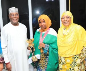 Amb. Fatima commends Atiku  for scholarships to TeenEagle champions