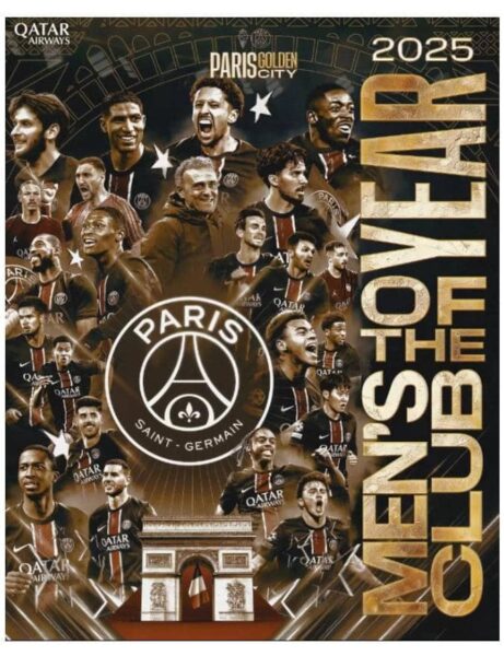PSG wins 2025 Ballon d’Or Men’s club of the year award