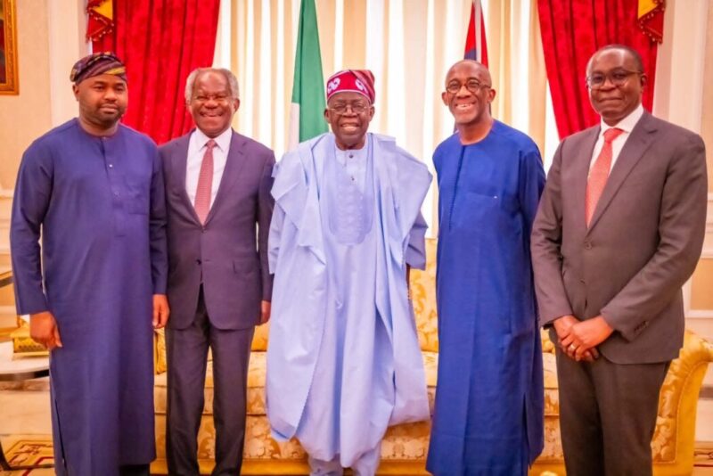 Tinubu Meets Global Businessmen Belo-Osagie, Ogunlesi, Seeks Boost For Oil, Infrastructure