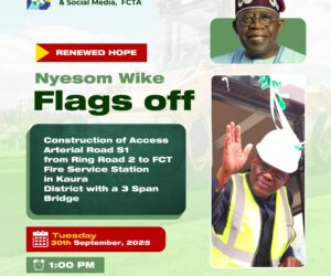 Wike Continues Project Construction Flag-Off In FCT, Set For Access Arterial Road S1