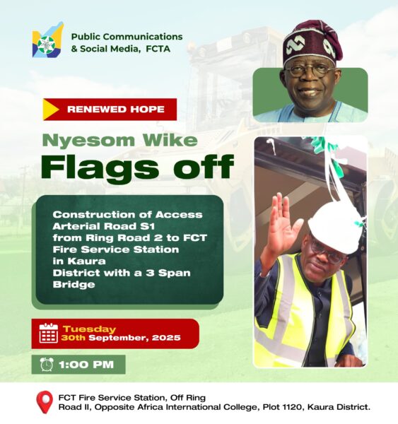 Wike Continues Project Construction Flag-Off In FCT, Set For Access Arterial Road S1