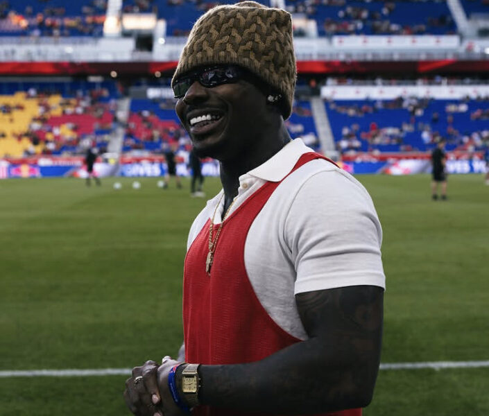 Asake Conducts Ceremonial Coin Toss At MLS Game In New York