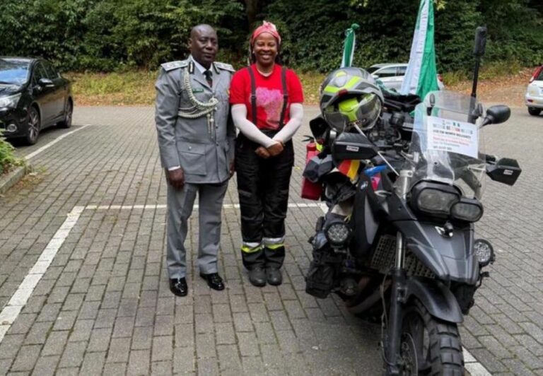 Nigerian Customs Officer Completes 35-Day Motorcycle Journey To Belgium
