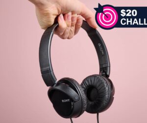 I tried out some super-cheap wired headphones – they put the bass in ‘bargain basement’