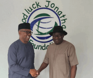 Jonathan, Obi Hold Closed-Door Talks in Abuja Amid Rising 2027 Speculation