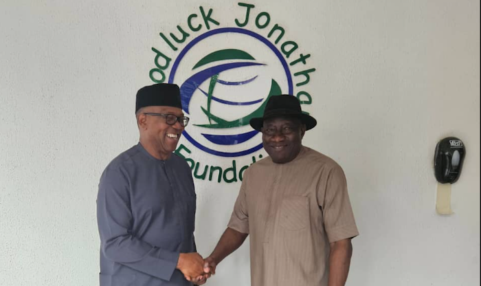 Jonathan, Obi Hold Closed-Door Talks in Abuja Amid Rising 2027 Speculation