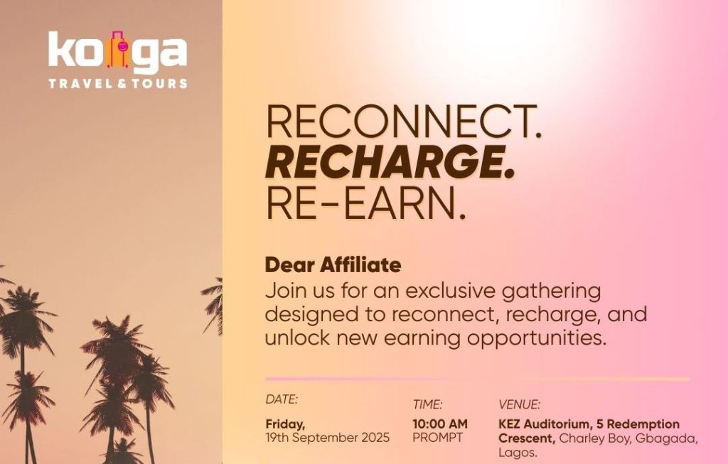 Konga Travel & Tours Launches Affiliate Connect 2025 | Tech | Business