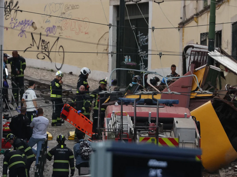 Portugal Declares Day Of Mourning After 15 Killed in Lisbon Funicular Rail Crash