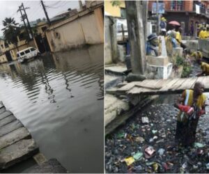 Lagos govt appeals for calm as heavy floods submerge streets