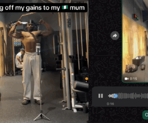 “When you’re not a cow” – Man shares his mom’s reaction to his gym gains.(WATCH)