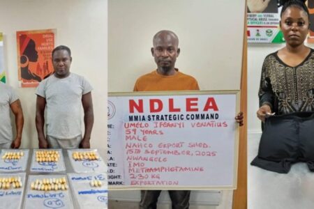 NDLEA Nabs Brazil Returnees With 116 Drug Wraps, Uncovers Businesswoman Concealing Meth In Underwear