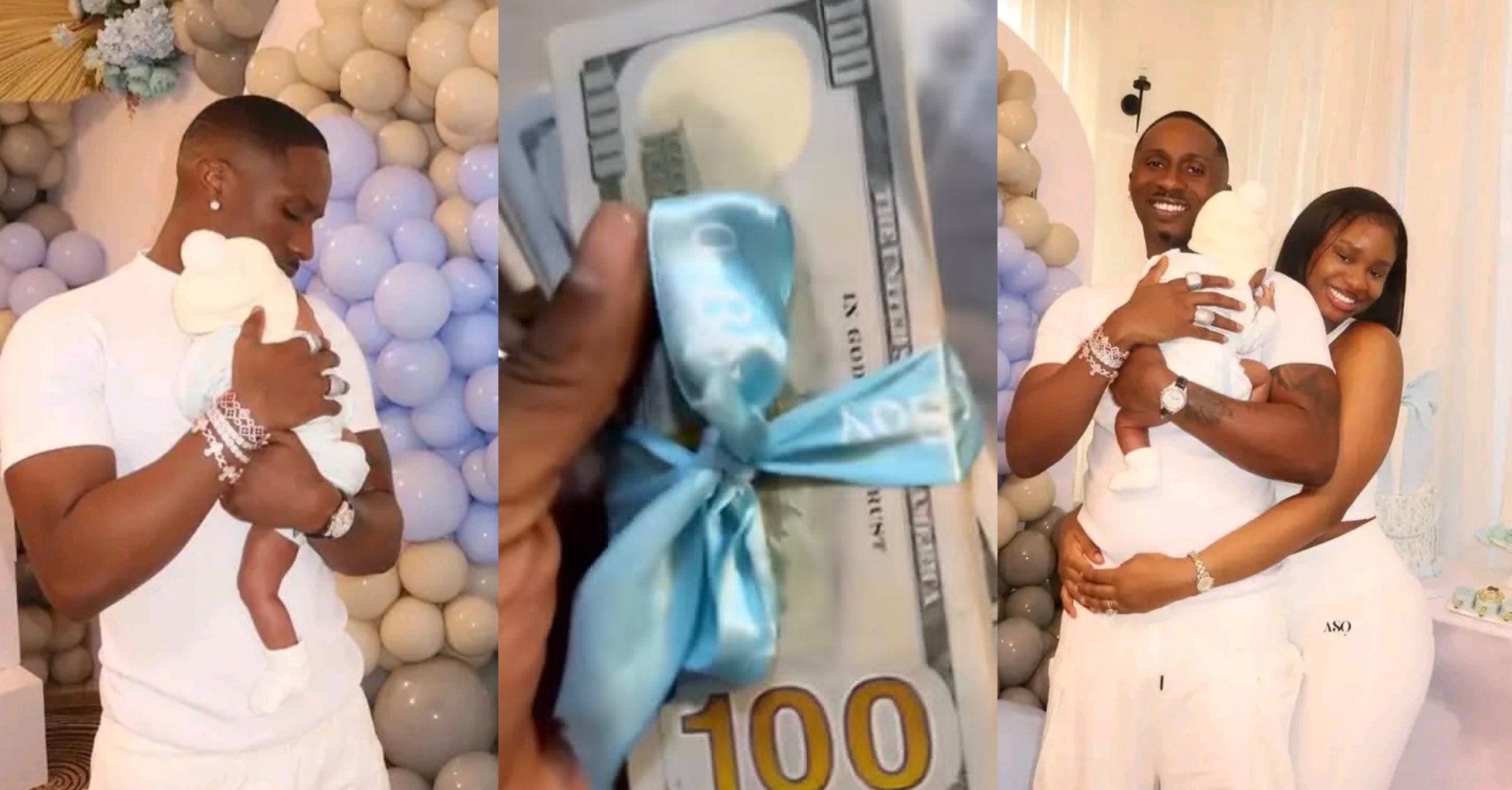 Juma Jux surprises Priscilla Ojo with dollars as a push gift