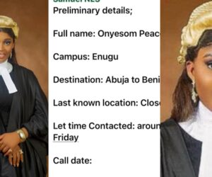 Newly sworn-in lawyer abducted while returning from Call to Bar ceremony