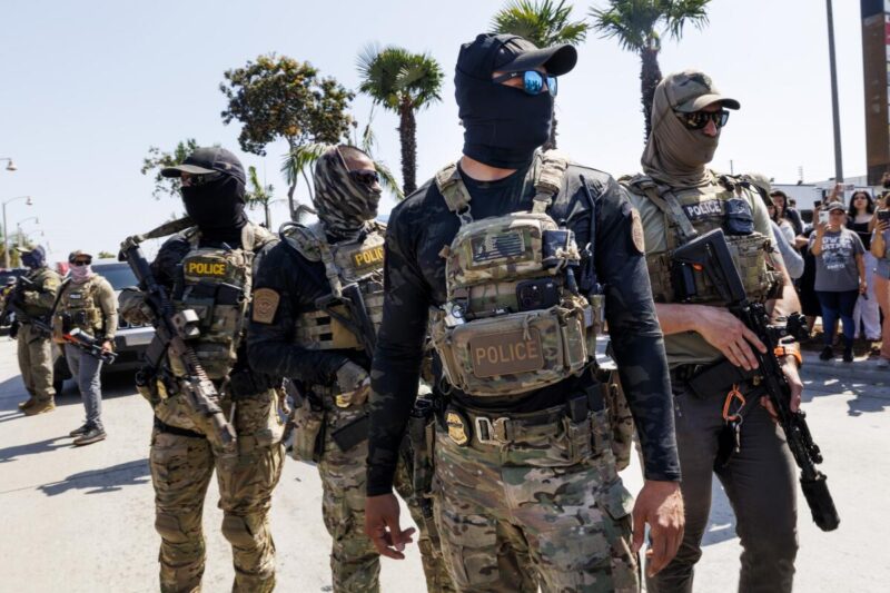 California Bans Police And ICE Agents From Wearing Masks On Duty In Pushback Against Federal Raids