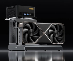Aoostar teases EG01 eGPU dock with Thunderbolt 5 and OCuLink connectivity and an unusual mount for mini PCs.