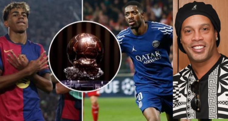 Ronaldinho To Present Ballon d’Or On Monday As Dembélé, Yamal Emerge Top Contenders