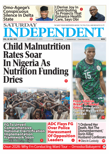 Top Stories For Today (06/09/25) – Independent Newspaper Nigeria