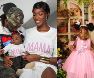 Paul Okoye and his wife, Ivy Ifeoma, celebrate their daughter, Imani, as she turns one (IMAGES)