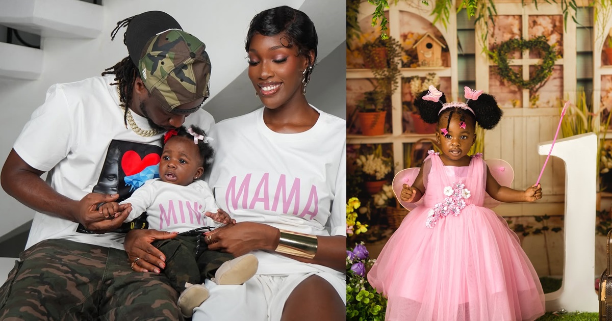 Paul Okoye and his wife, Ivy Ifeoma, celebrate their daughter, Imani, as she turns one (IMAGES)
