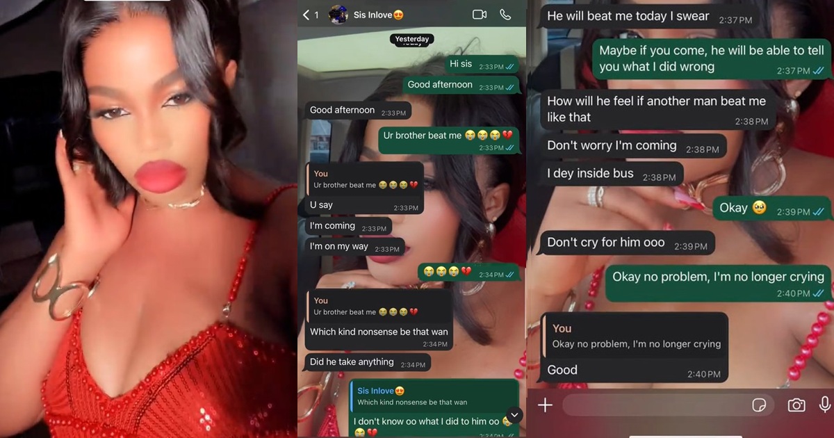 Lady shares her sister-in-law’s reaction after pranking her that her brother b3at her.(WATCH)