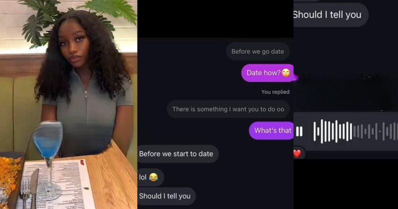 Lady shocked as man demands navel piercing in voicemail before agreeing to date her.(WATCH)