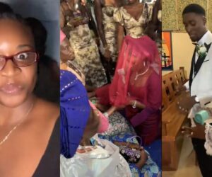 “Sha no return am, we no want again” – Siblings jokingly call out their brother-in-law for marrying their sister (WATCH)