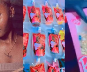 Lady Shows Off Customized Party Packs Her Mom Brought to her University for Her 20th Birthday (WATCH)