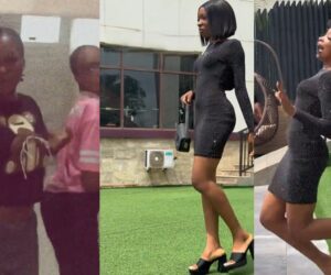 Lady shares hilarious moment from her roommate’s birthday shoot (WATCH)
